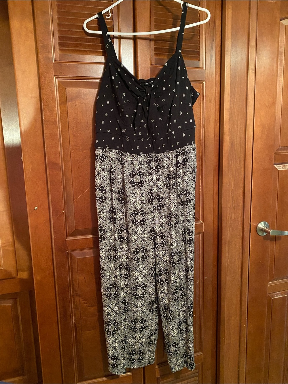 torrid Black Printed Spaghetti-Strap Jumpsuit-2 Whimsigoth Summer Fall